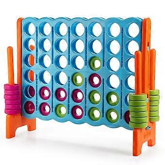 Four-in-a-row game Four in a row game with 42 jumbo rings 120 x 42 x 104 cm blue + orange