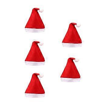 Set of 5 Non-Woven Fabric Portable Christmas Hats - Eye-Catching Festival Hats to Add Atmosphere for Kids