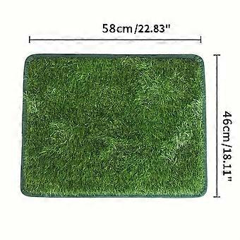Dog Potty Tray with Artificial Grass, Washable Pet Toilet Pad for Indoor Puppy Training