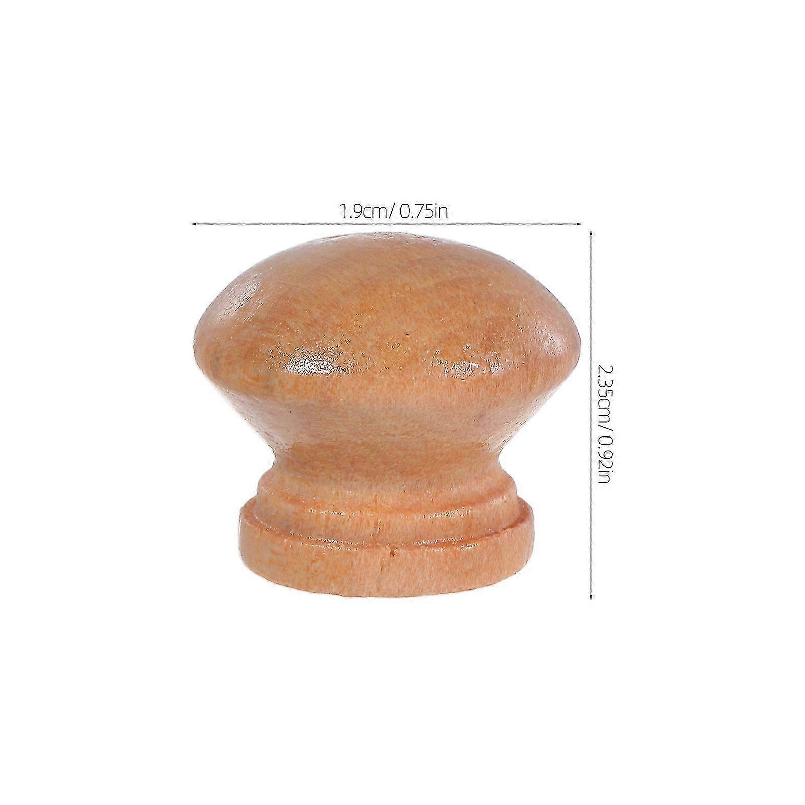Khaki Wood Drawer Knobs compatible with Dressers Round Pull Handles 10Pcs Pack