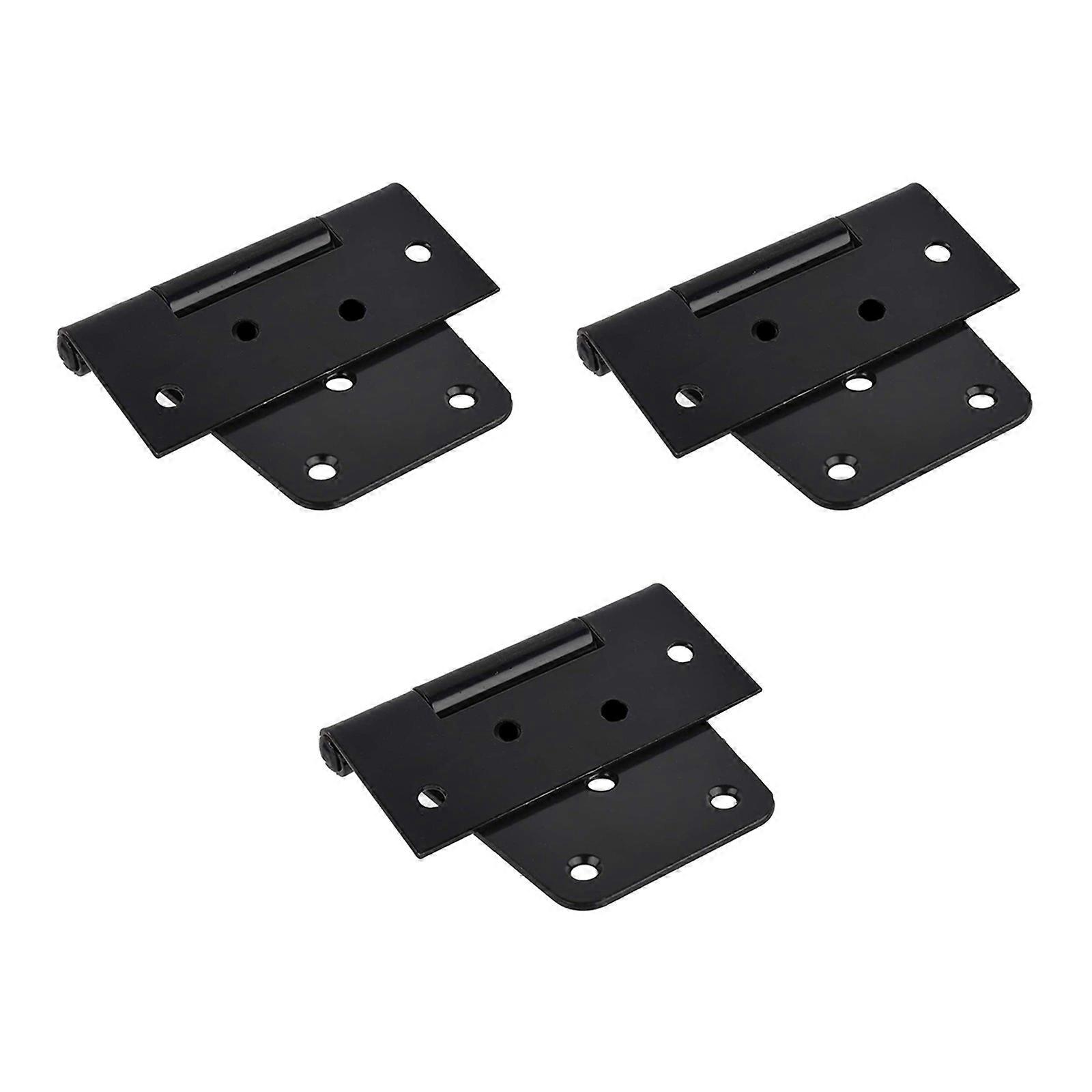 3pcs Practical T-Shape Hinge Durable Door Hinges Multifunctional Metal Hinge