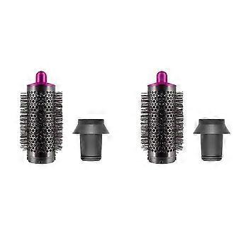 2x Cilinderkam en adapter compatibel met Airwrap Styler / Supersonic föhnaccessoires, roze rood & grijs