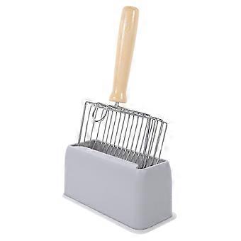 Stainless Steel Cat Litter Scoop for Home Use with Storage Box 1Set