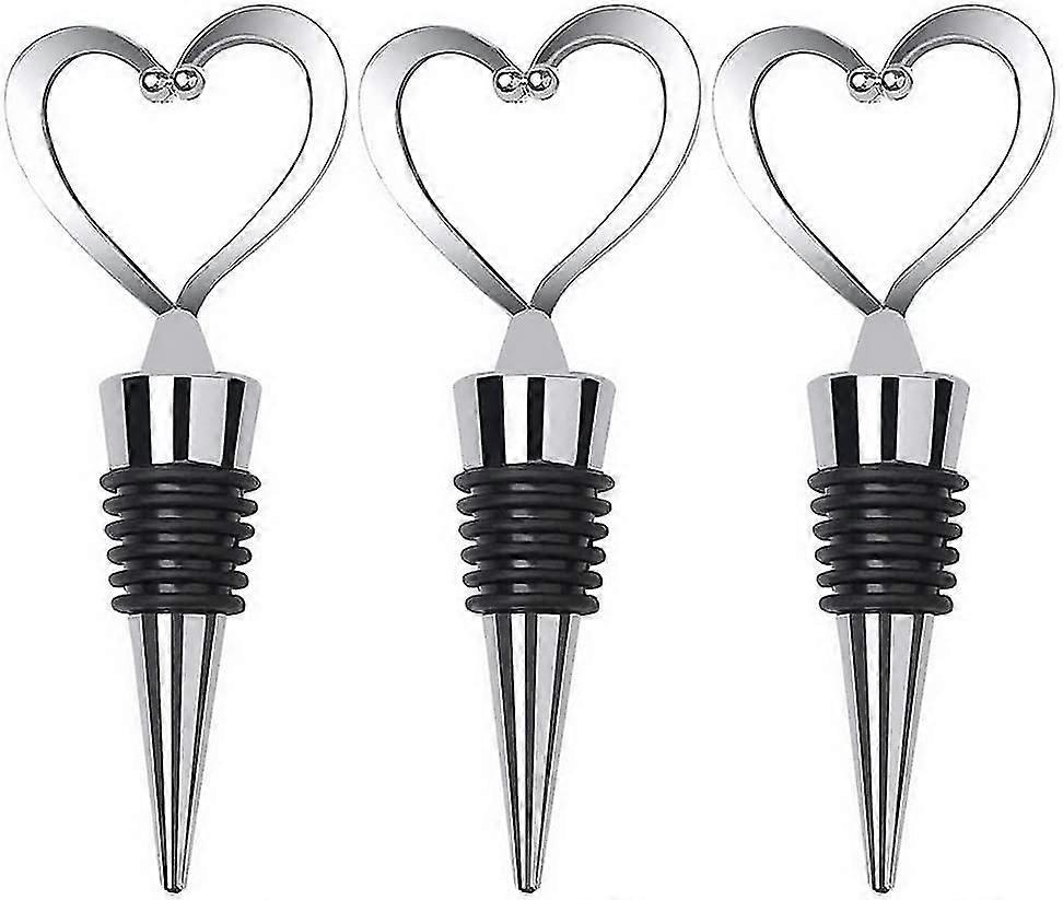 3 Pcs Bottle Stopper(heart)