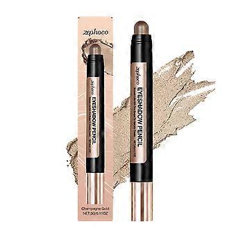 Zephoco smooth pearlescent eye shadow pen (champagne gold) pearlescent fine glitter beautiful makeup natural color