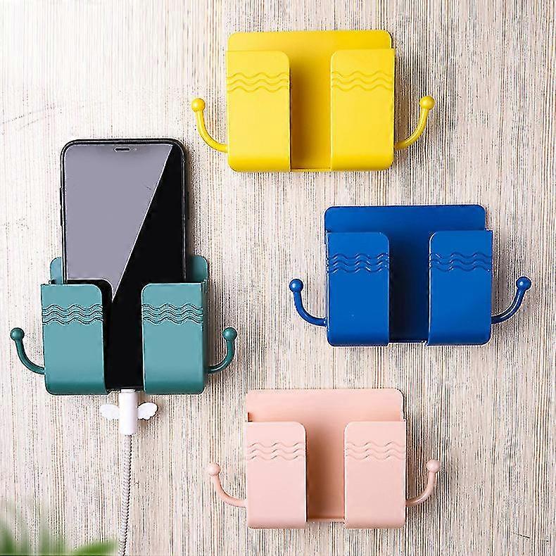 4 self-adhesive remote storage boxes