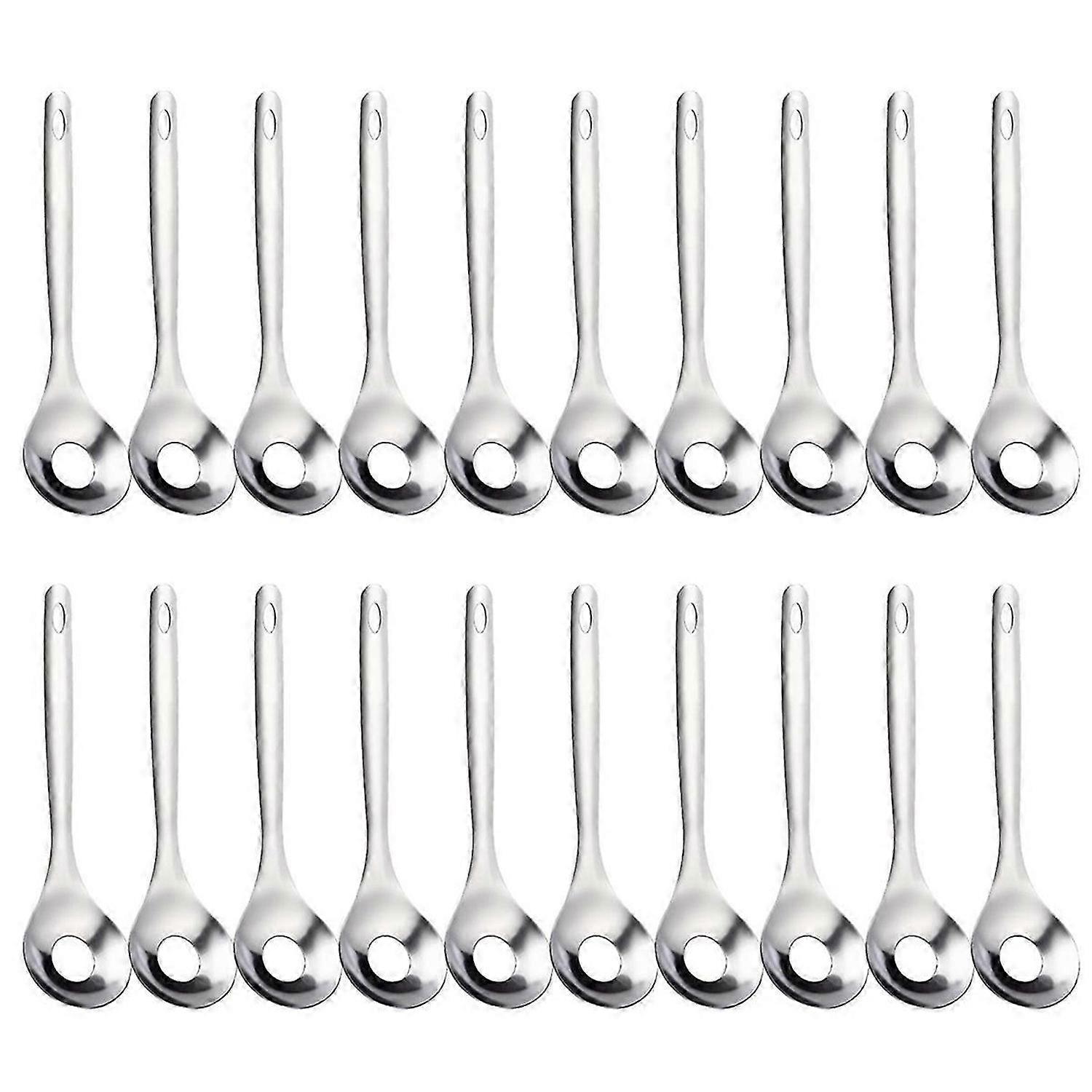 Stainless steel meatball making spoon