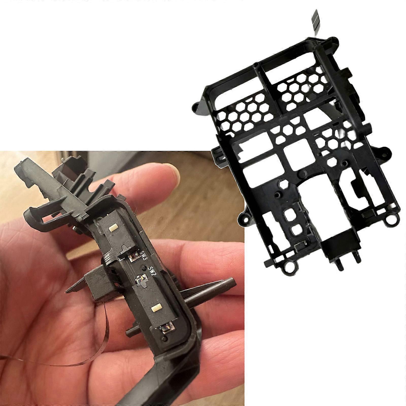 Mouse Middle Frame Replacement Part with Side Button Cable, Black Plastic Internal Repair Component for Replacing a Damaged Mouse Frame Multicolor