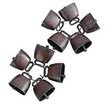 10PCS Cow Horse Sheep Grazing Copper Bells, Cattle Farm Animal Copper Loud Bronze Bell Small Brass B GIX