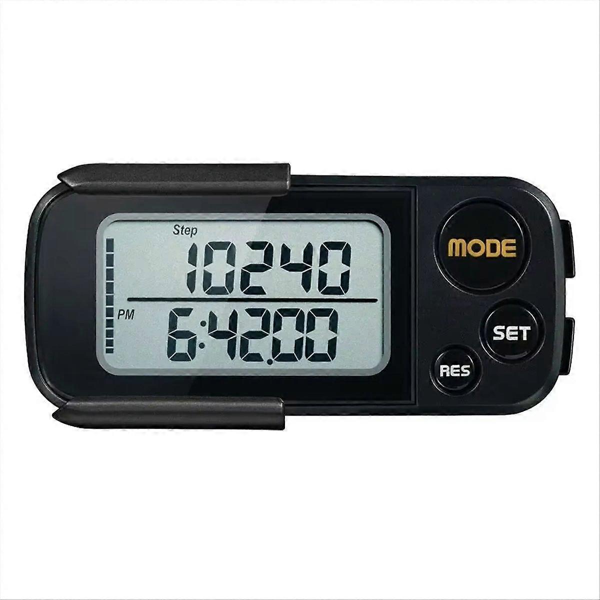 3D Electronic Pedometer Simple Mini Step Counter Walking Step Pedometer Digital Pedometer for Exerci