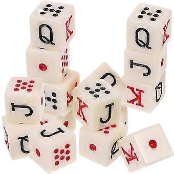 15Pcs Acrylic Letter Dice Set