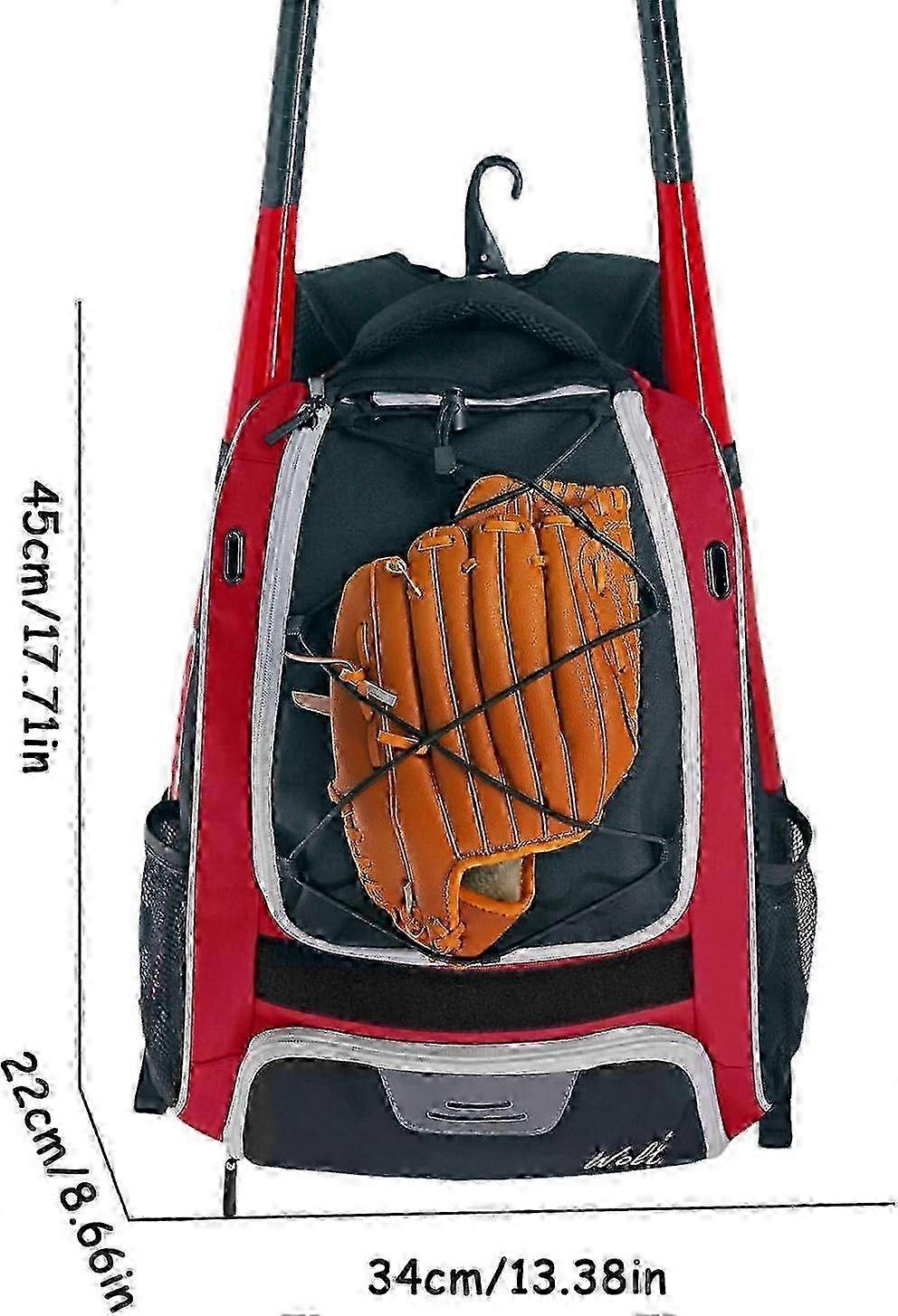 Baseball Backpack, Baseballs & Softball Equipment Bag,, Tear Resistant