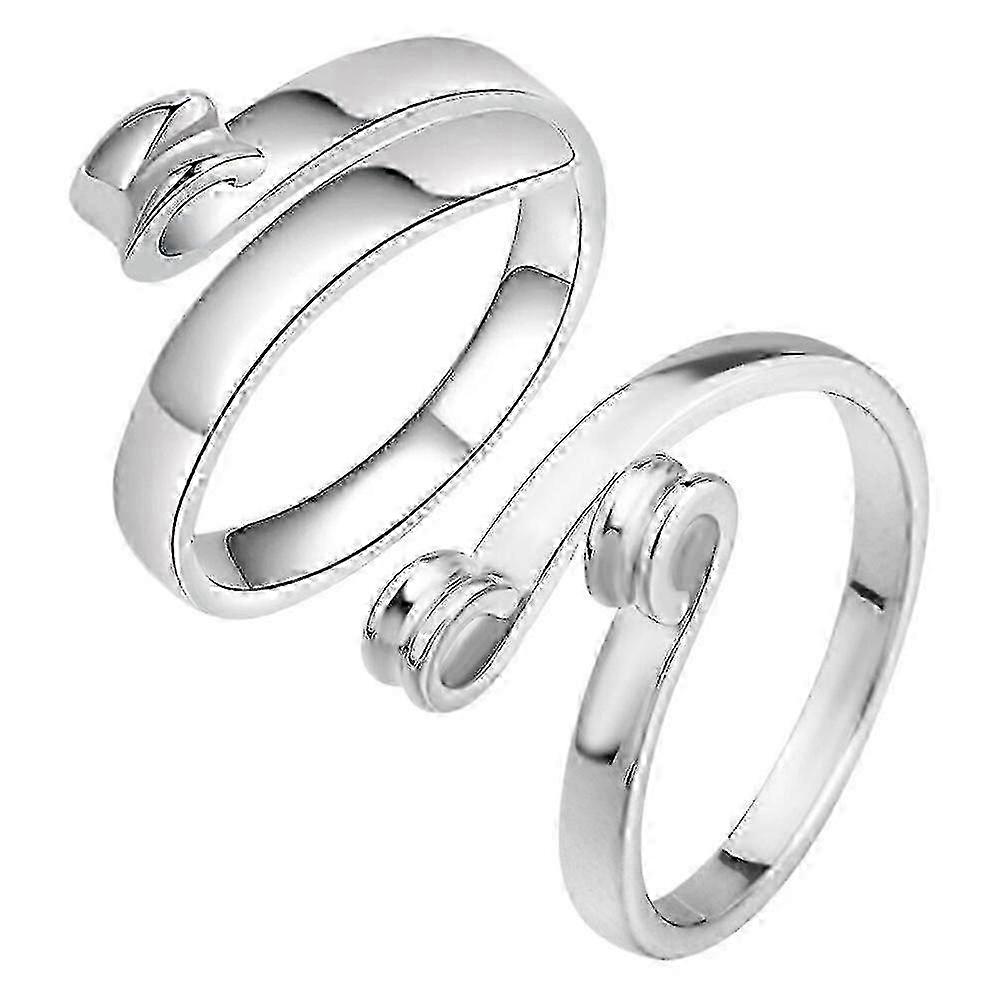 Adjustable Zinc Alloy Knitting Rings