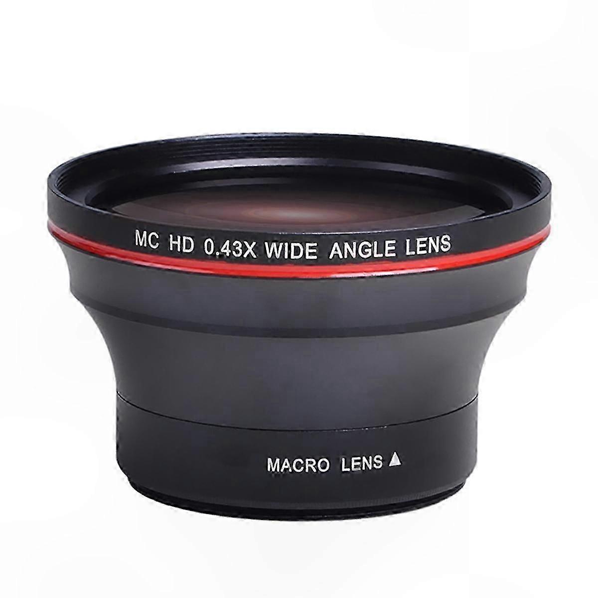 0.43X HD Wide Angle Lens with Macro Function for DSLR Cameras, 58MM Filter Thread-Compatible