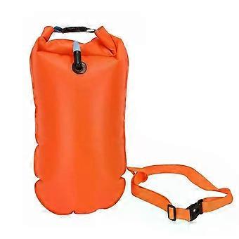 Aufblasbare offene Schwimmboje, Schleppschwimmer, Trockensack, Doppel-Airbag mit Hüftgurt für Wassersport, Schwimmaufbewahrung, Schwimmwerkzeuge