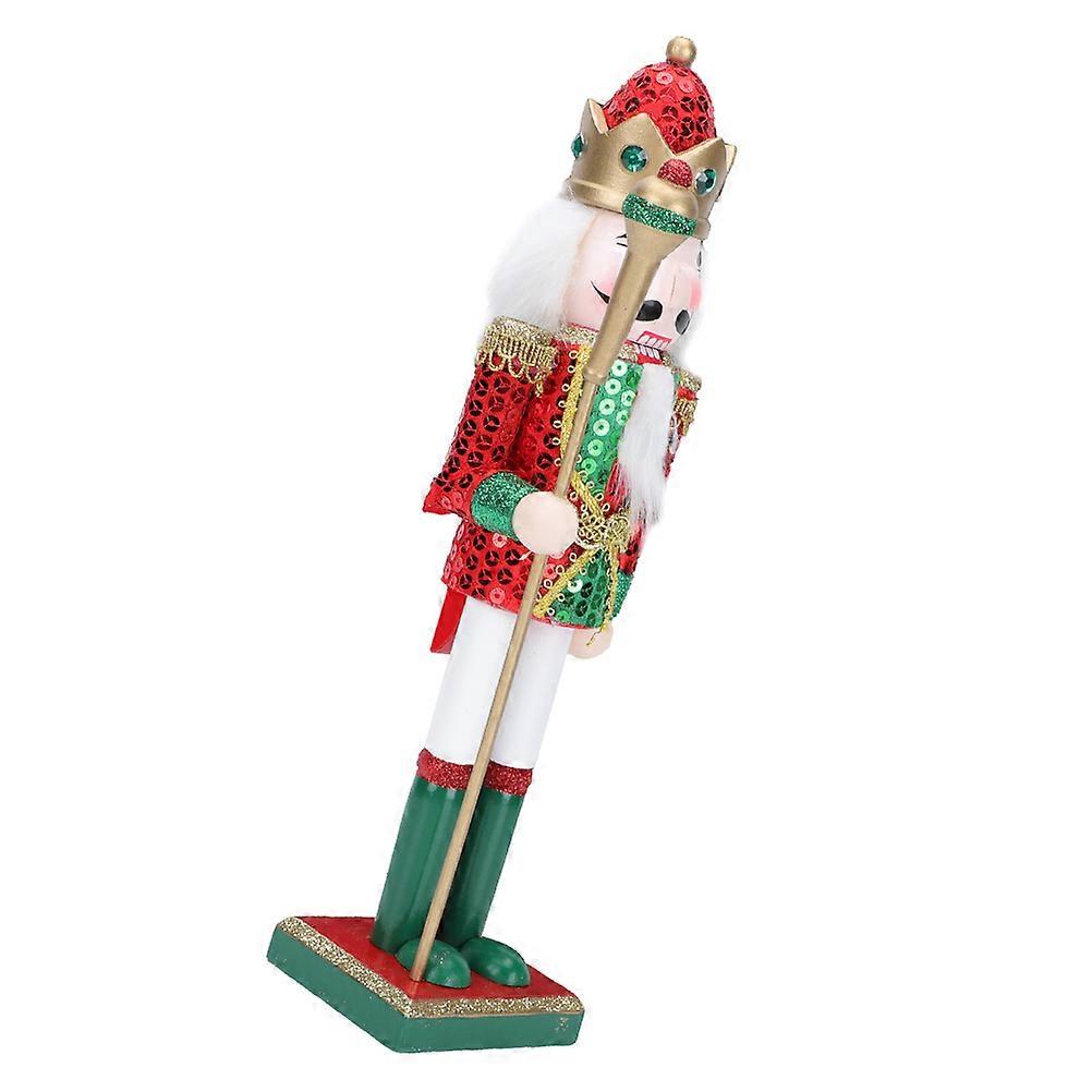 Wooden Nutcracker Craft Christmas Nutcracker Decoration for Festive Use