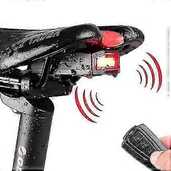 Rechargeable Bicycle Tail Light with Anti-Theft Alarm Function and Remote Control Horn