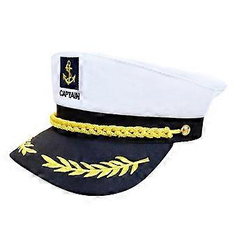 Sailor Captains Hat, Sailors Hat for voksne Kaptein Cap Sailor Costume tilbehør, Adult Party Hats Navy Hat Captain Costume Sailors Outfit Menn for S