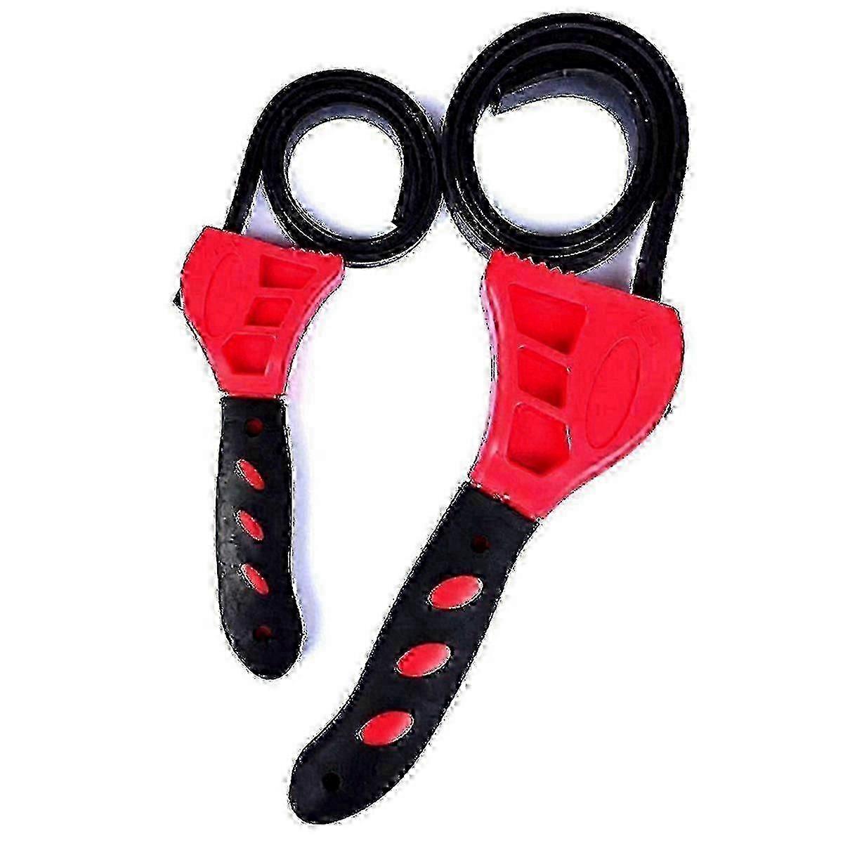 Adjustable Strap Wrench Dual Pack