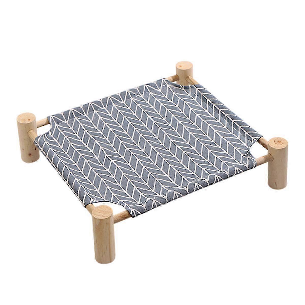 Wooden Cat Bed Elevated Breathable