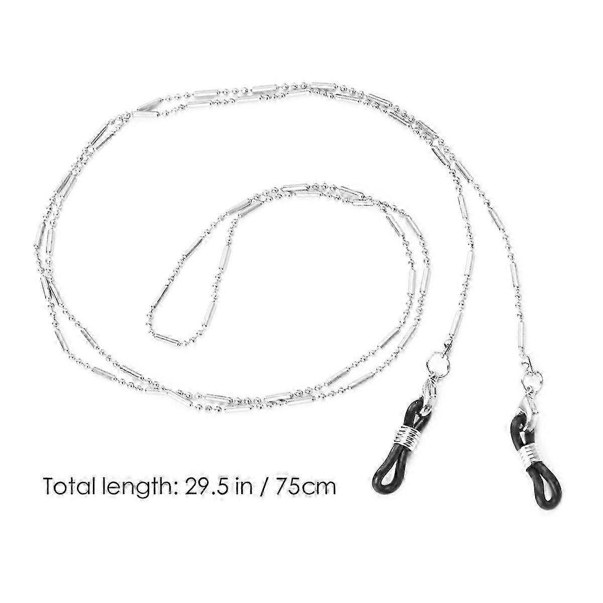Bamboo-Joint Sunglasses Strap Silver