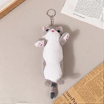 Nydelig Long Cat plysj dukke leker Soft utstoppede dyr nøkkelring ryggsekk anheng for barn jenter bursdag gaver