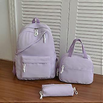 3 Pcs Backpack Set with Lunch Bag and Pencil Case, Lightweight Adjustable Strap School Bag for College Travel
