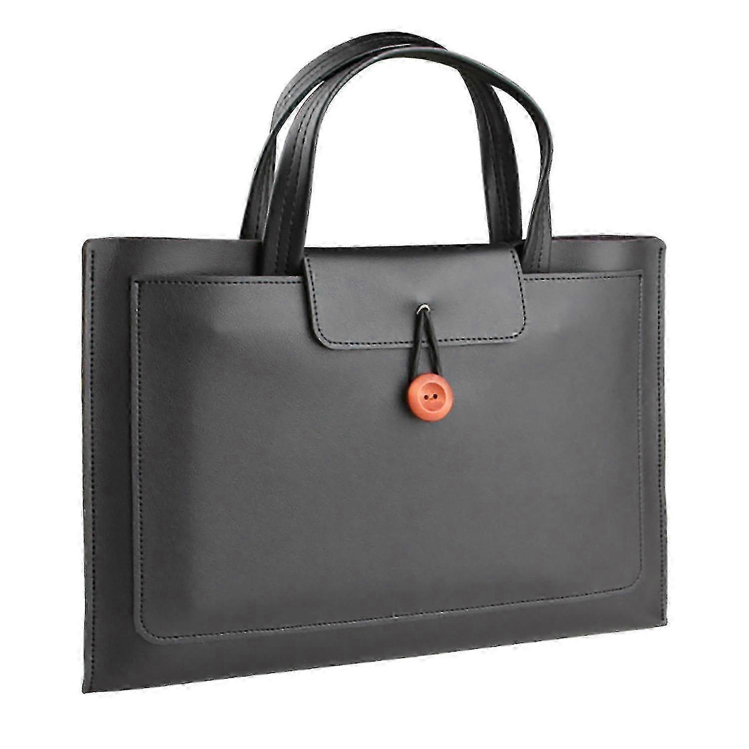 Lightweight PU Leather Work Briefcase