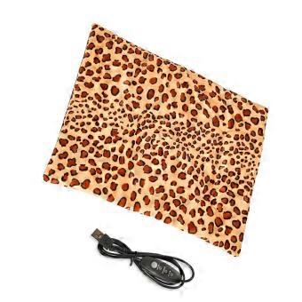 Heated Pet Resting Pad with 3 Heat Choices, USB Cable, Soft Fabric Top, and Washable Care Before Regular Use for Animals   27X37cm