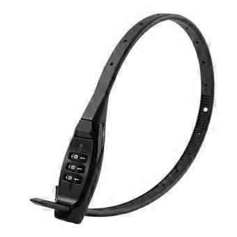 Anti Theft Bike Helmet Lock Replacement 3 Digit Passwords Nylon Tie Lock for Motorcycle Helmets Mountain Bike Security