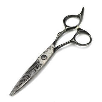 6 Inch Professional Hair Cutting Scissors, Carbon Stainless Steel Barber Shears with Sharp Blades and Ergonomic Handle for Salon or Home Use