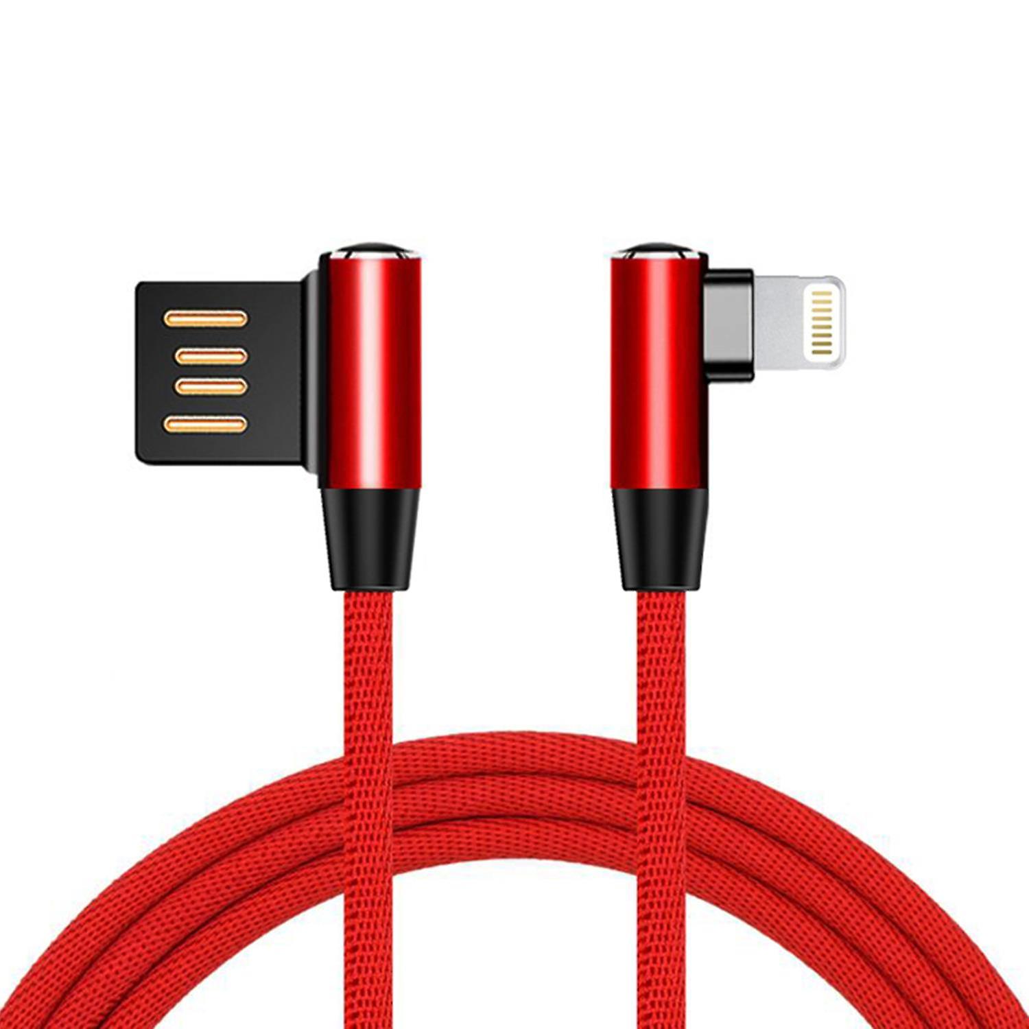 Aquarius Flexible And Wrest Resistant Universal Type-C Aluminium Cable, Red