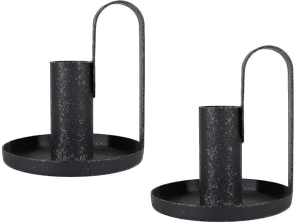 Black Candle Holder For Taper Candles