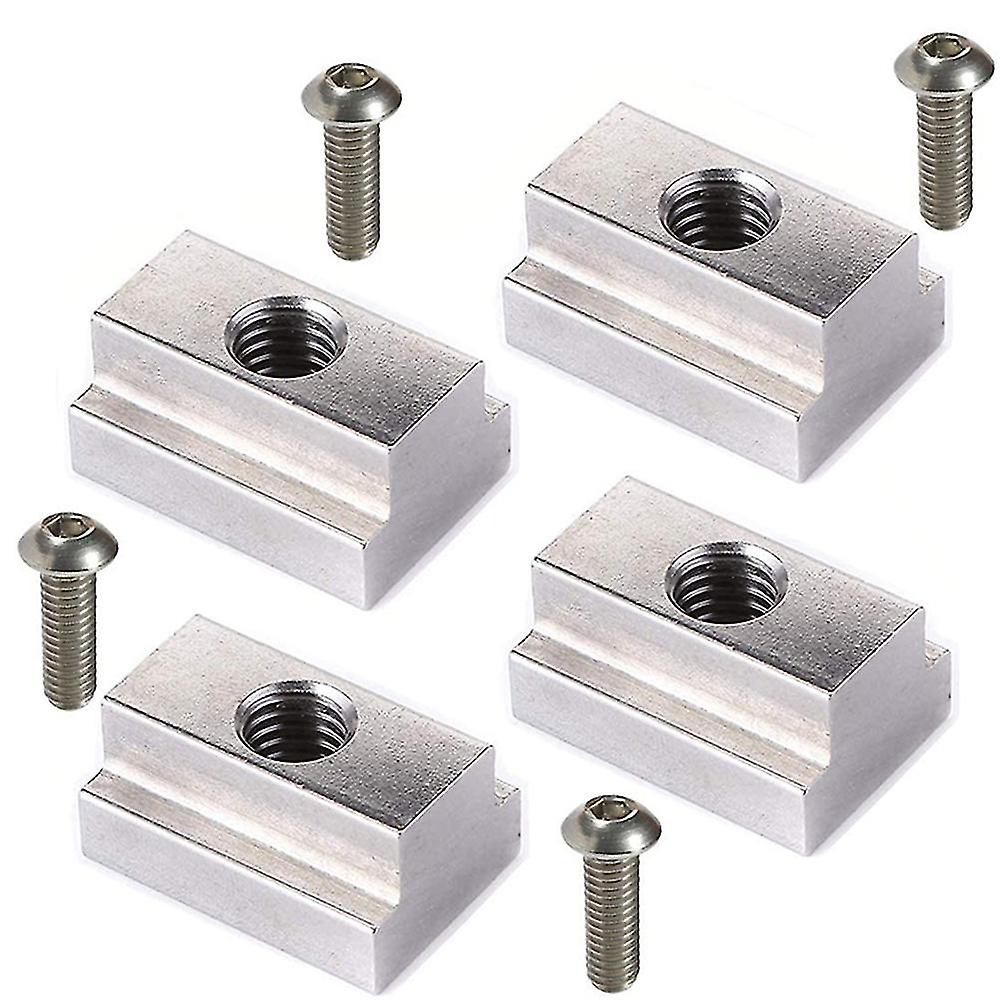 Slot Nuts With Screw 3/8 Inch -16 For - Bed Rails Slats Bed Rack Rail Accessories 4 Pack Wuqx