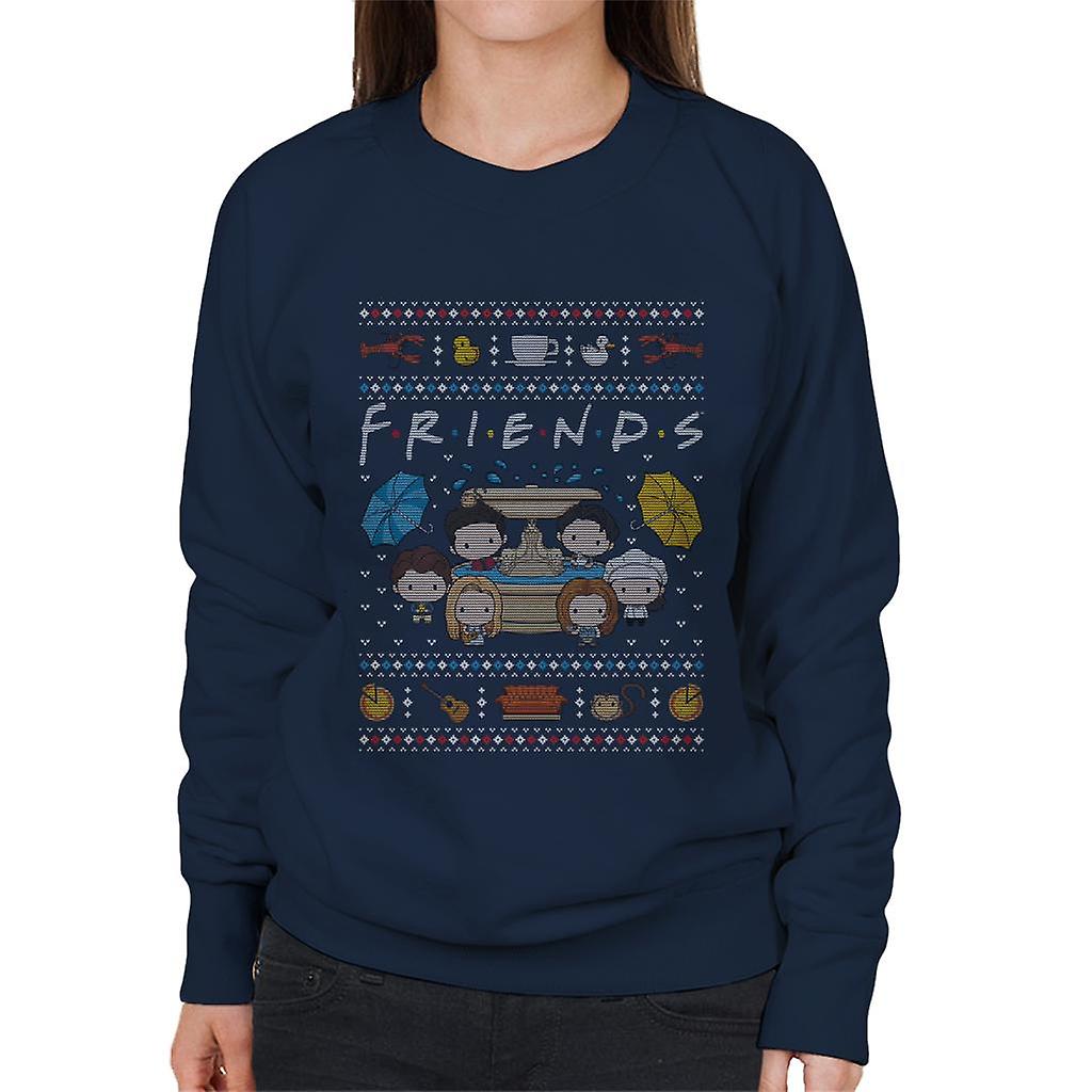 Friends Christmas Opening Scene Women's Sweatshirt