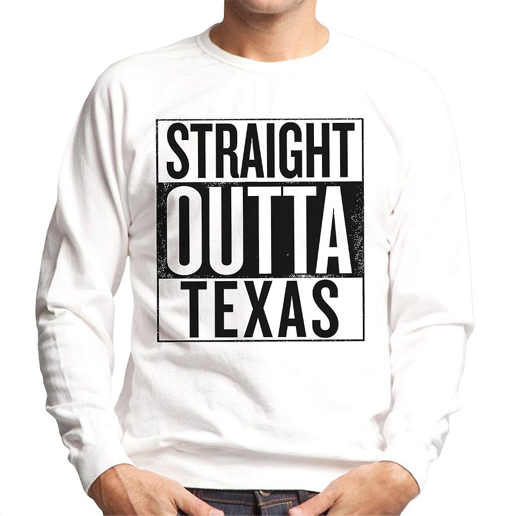 Černý text přímo z Texasu americký stát muži ' s tričko