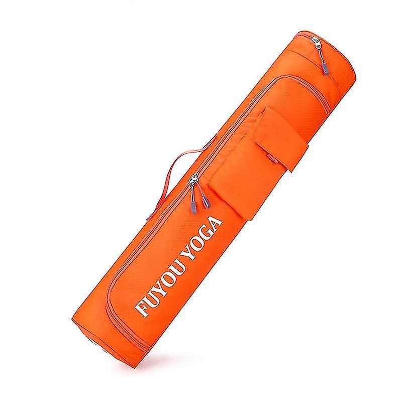 Orange Multi function Fitness Yoga Mat Bag Pockets large Capacity Holder