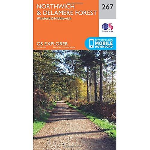 OS Explorer Map (267) Northwich and Delamere Forest