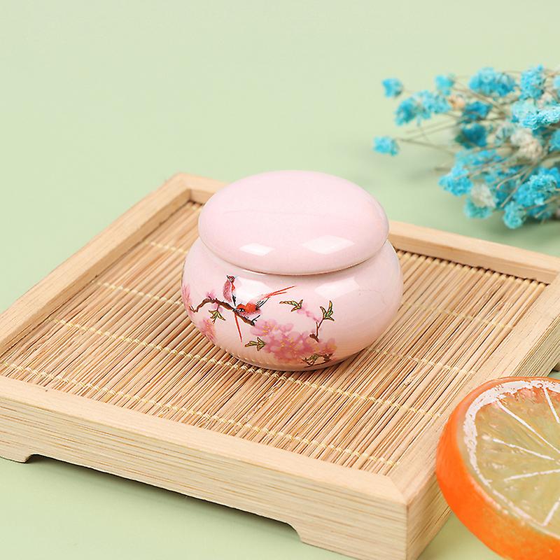 Ceramics Makeup Container Storage For Lipstick Ointment Airproof Waterproof Bird