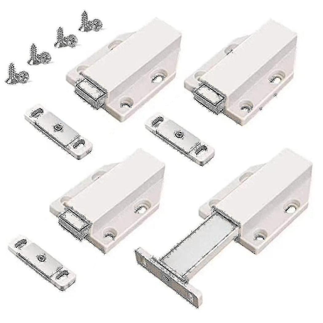 Push Latch Heavy Duty 4 Pack Push To Open Cabinet Hardware Magnetic Contact Latches For Door Push W