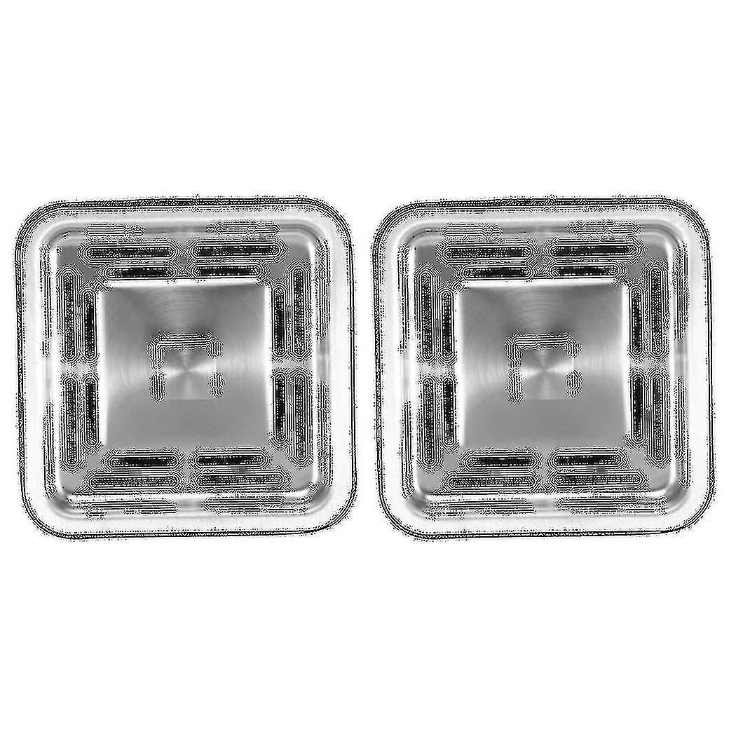 2x Square Sink Strainer Plug Kitchen Sink Drain Mesh Stopper Basket Strainer Waste Plug Kitchen App