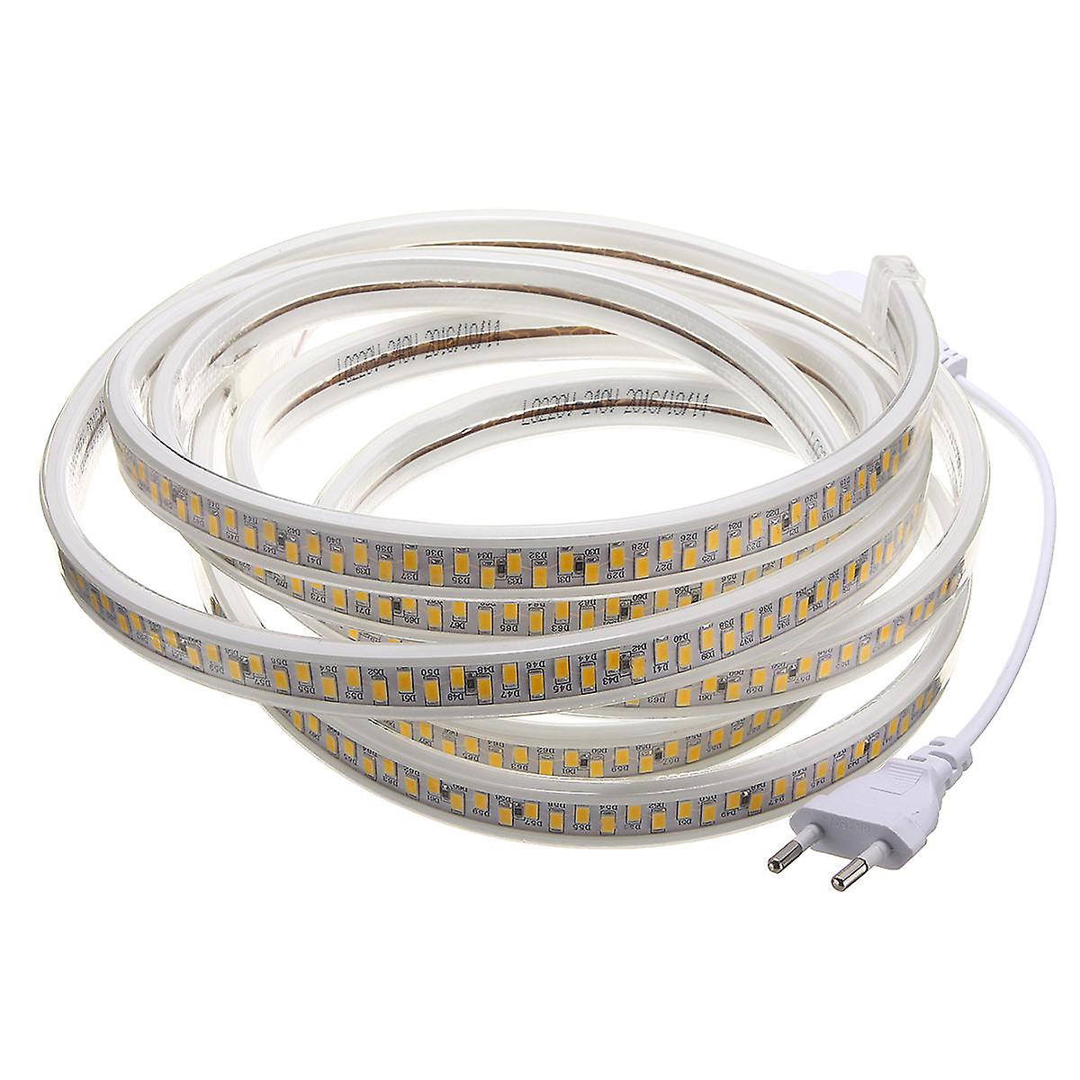 Ac220v 3m Waterproof Smd5730 5630 Flexible Led Strip Light With Eu Plug For Home Decoration