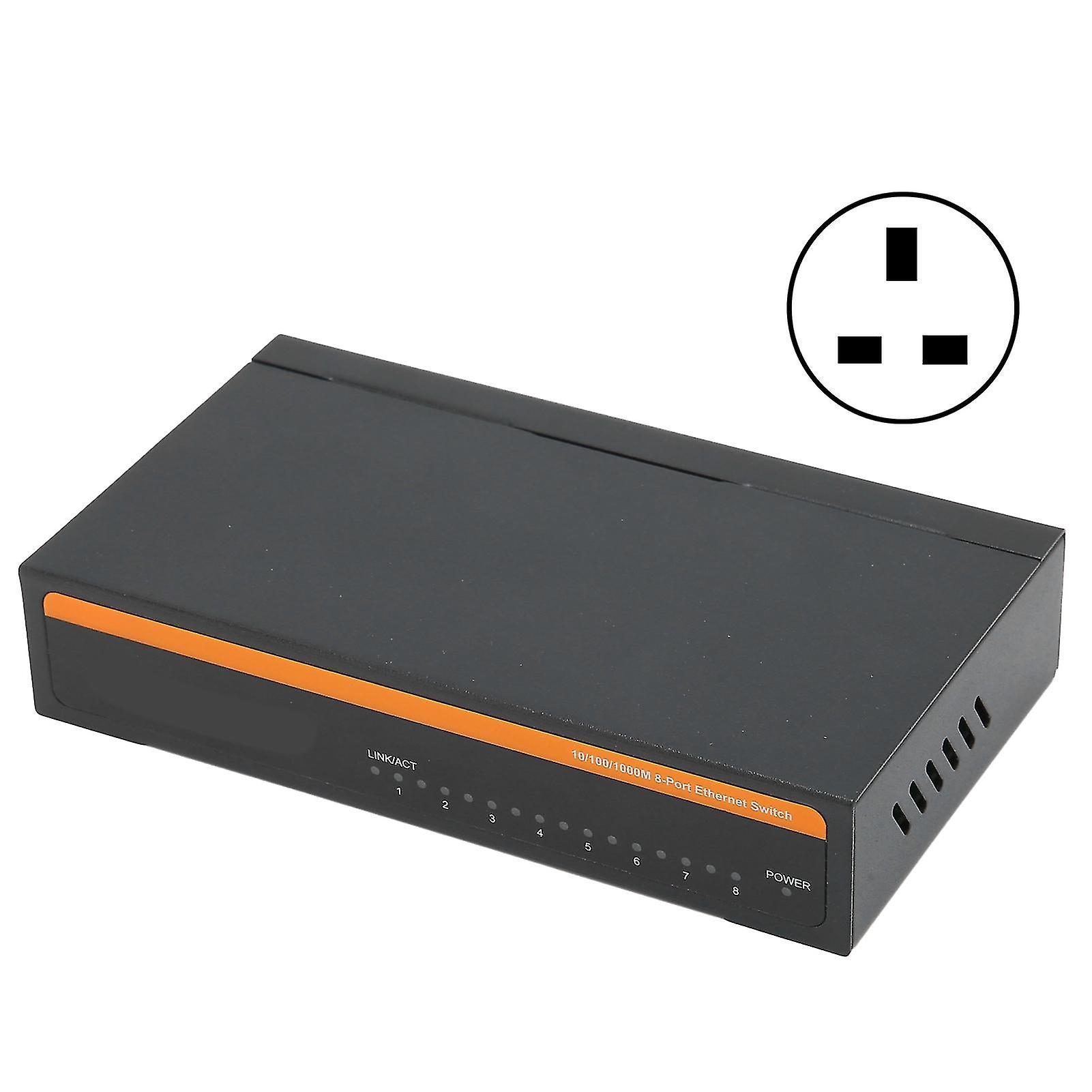 8 Ports Gigabit Ethernet Switch Tbcs5008e Plug Play Stable Sturdy Aluminum Alloy Computer Networking Switches 100240vuk Plug