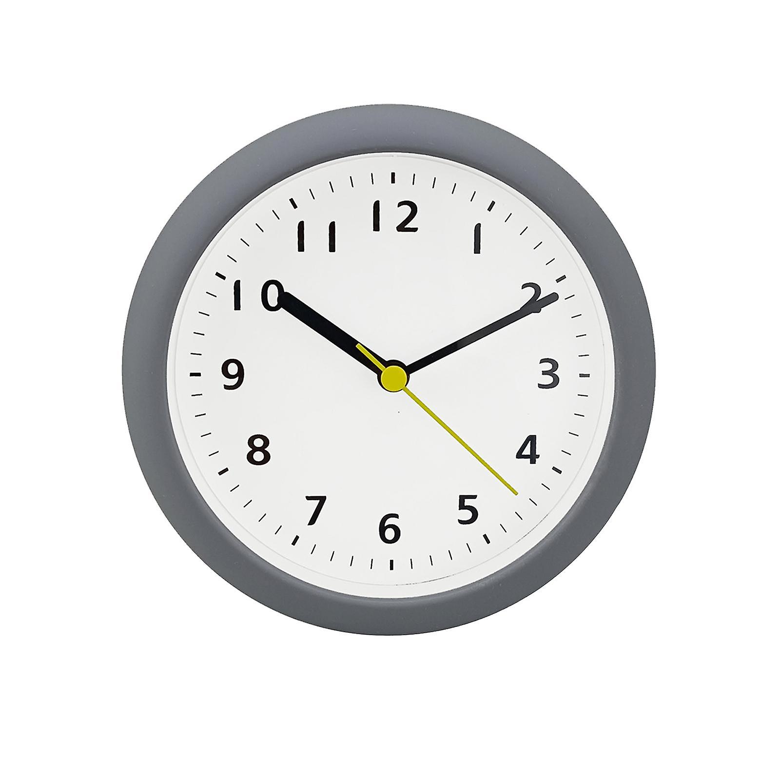 Bathroom Clock Waterproof Suction Cup Wall Clock Modern Hanging Clock