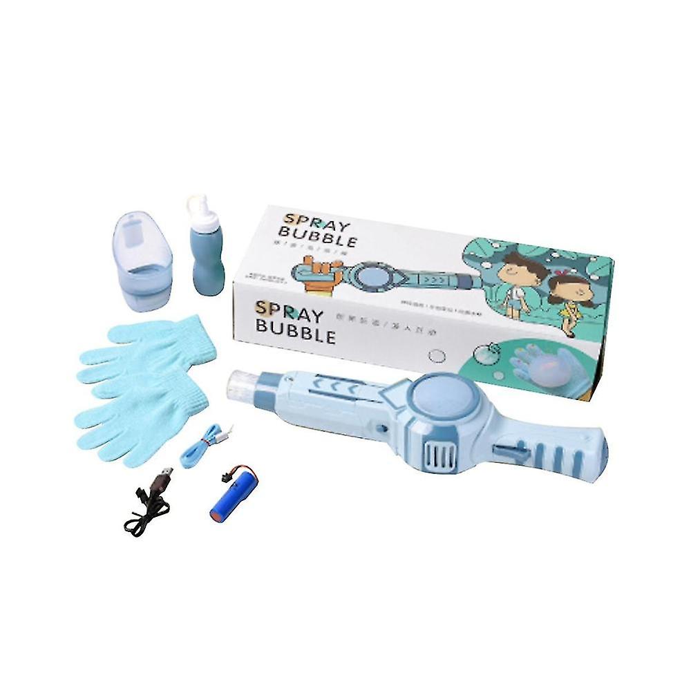 Elastic Smog Smoke Electric Automatic Bubble Blower Birthday Gift Pink