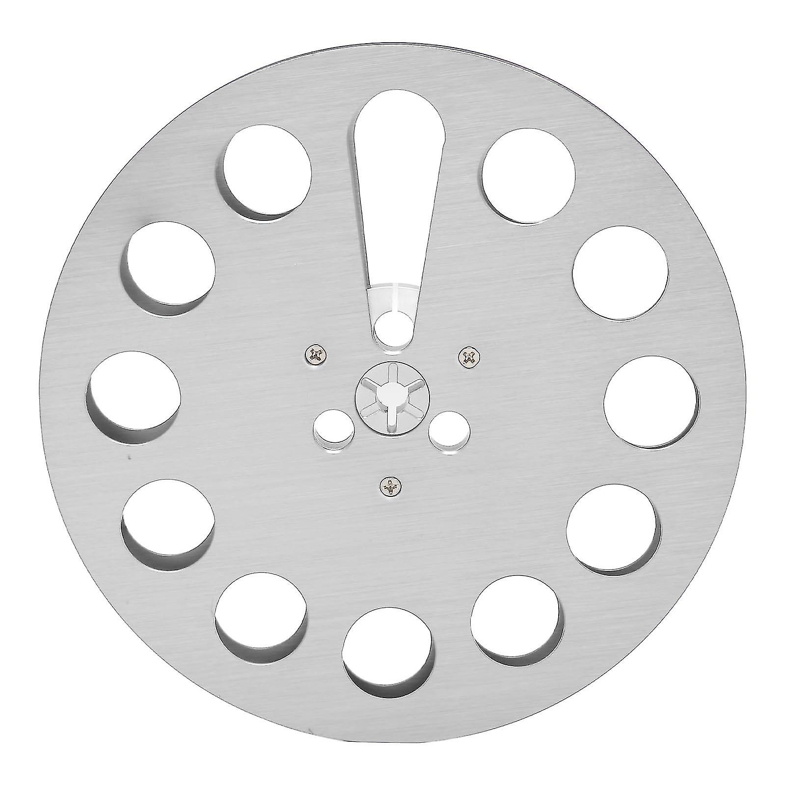 1/4 7 Inch Empty Tape Reel Aluminum Alloy 11 Hole Universal Opening Machine Part Recording Takeup Reel Silver