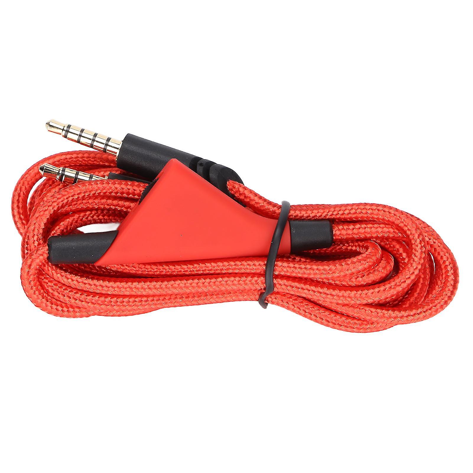 Replacement Audio Cable Inline Volume Control Wire and Without Inline Mute Control Cord for Astro A10 A40TR Gaming Headset(Volume Control Red )