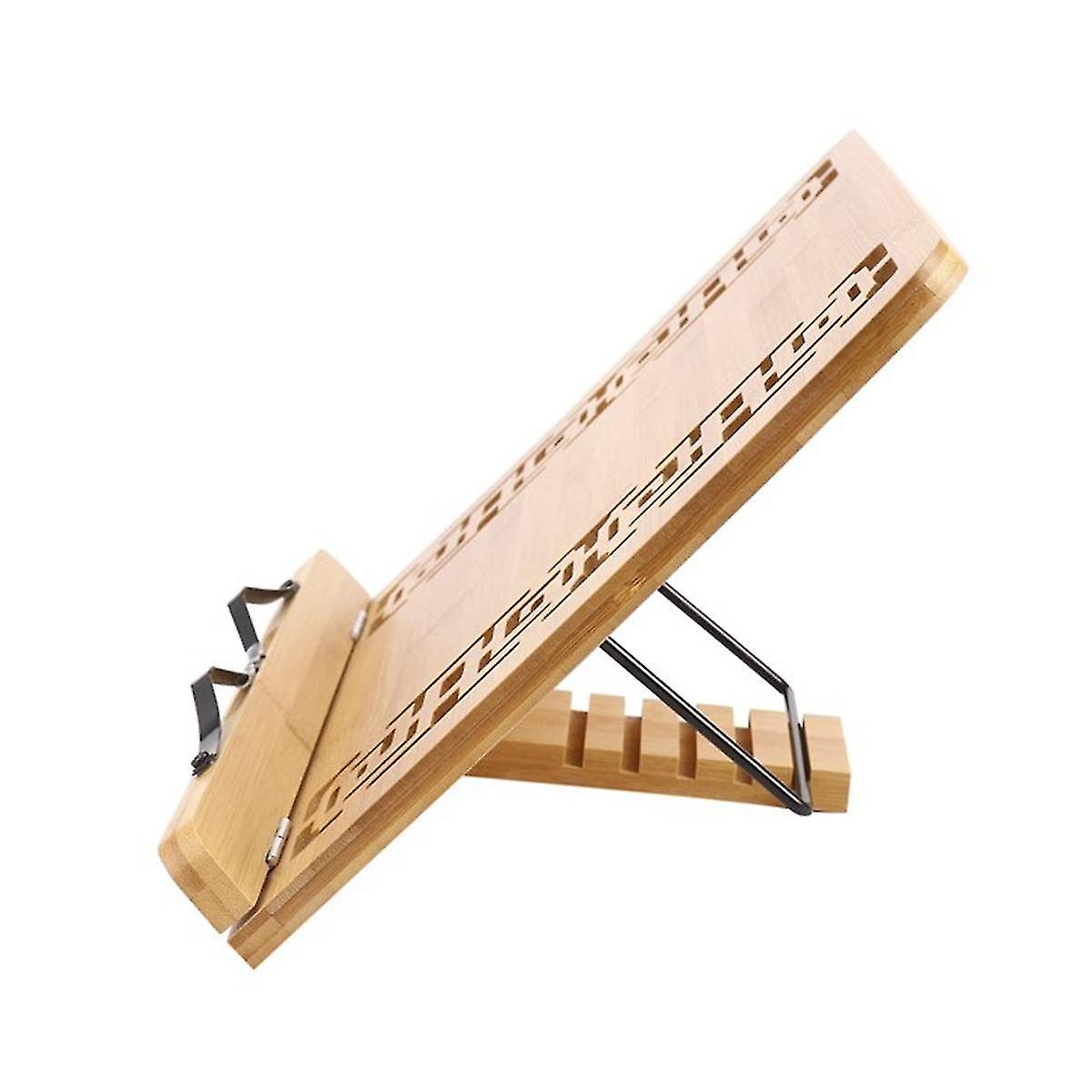 Foldable Tablet Textbook/music File Holder/retro Hollow Elegant Pattern Desk Bookcase