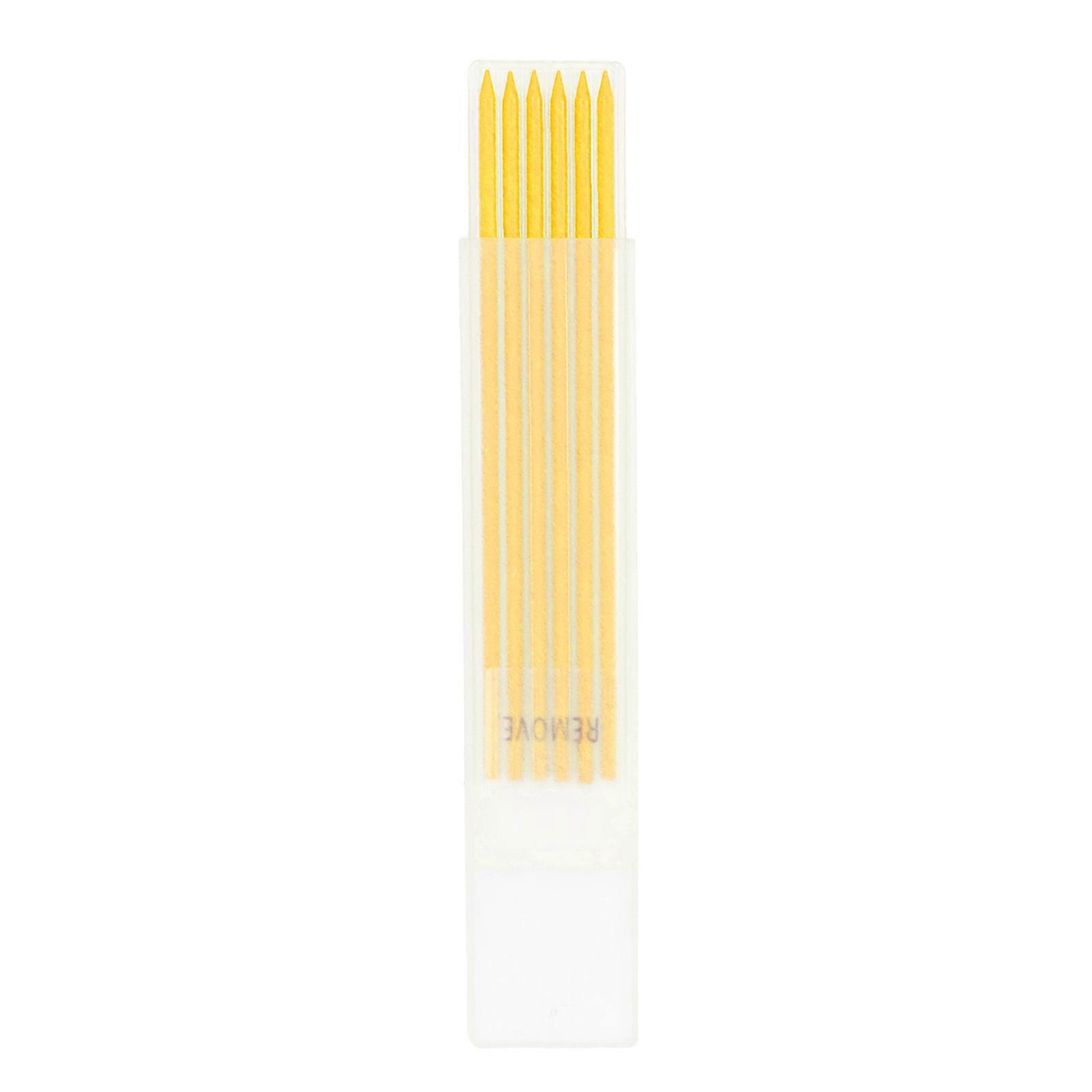 6Pcs Carpenter Pencil Refill 2.8mm HB Marking Scribing Tool Set Kit for Woodworking Yellow Wax