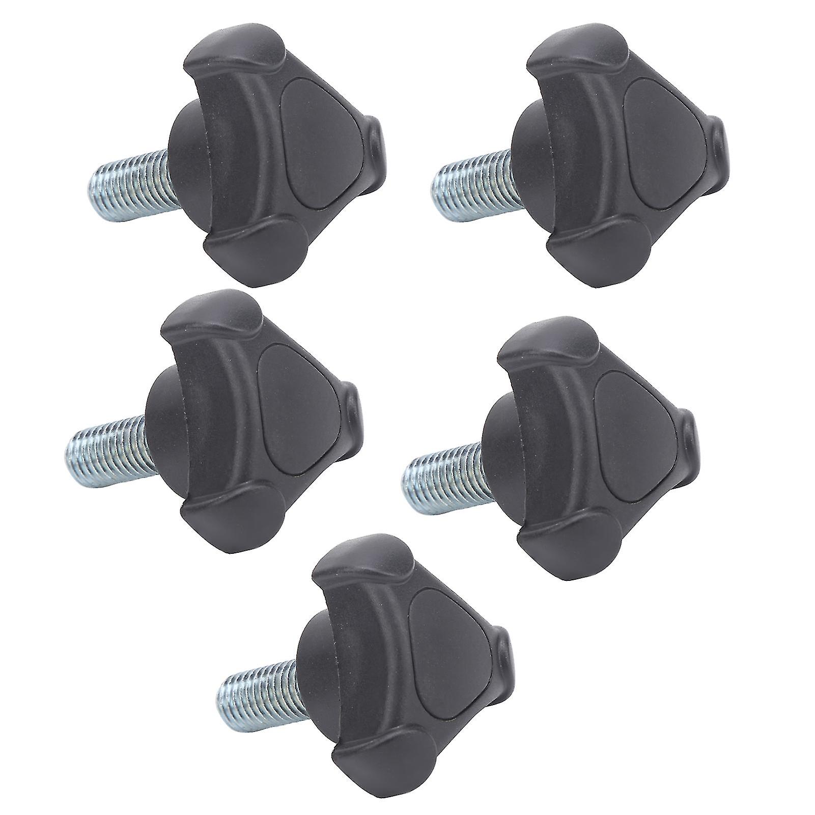 5pcs M10 Triangular Handle Screw Knob Set 25mm ABS Plastic